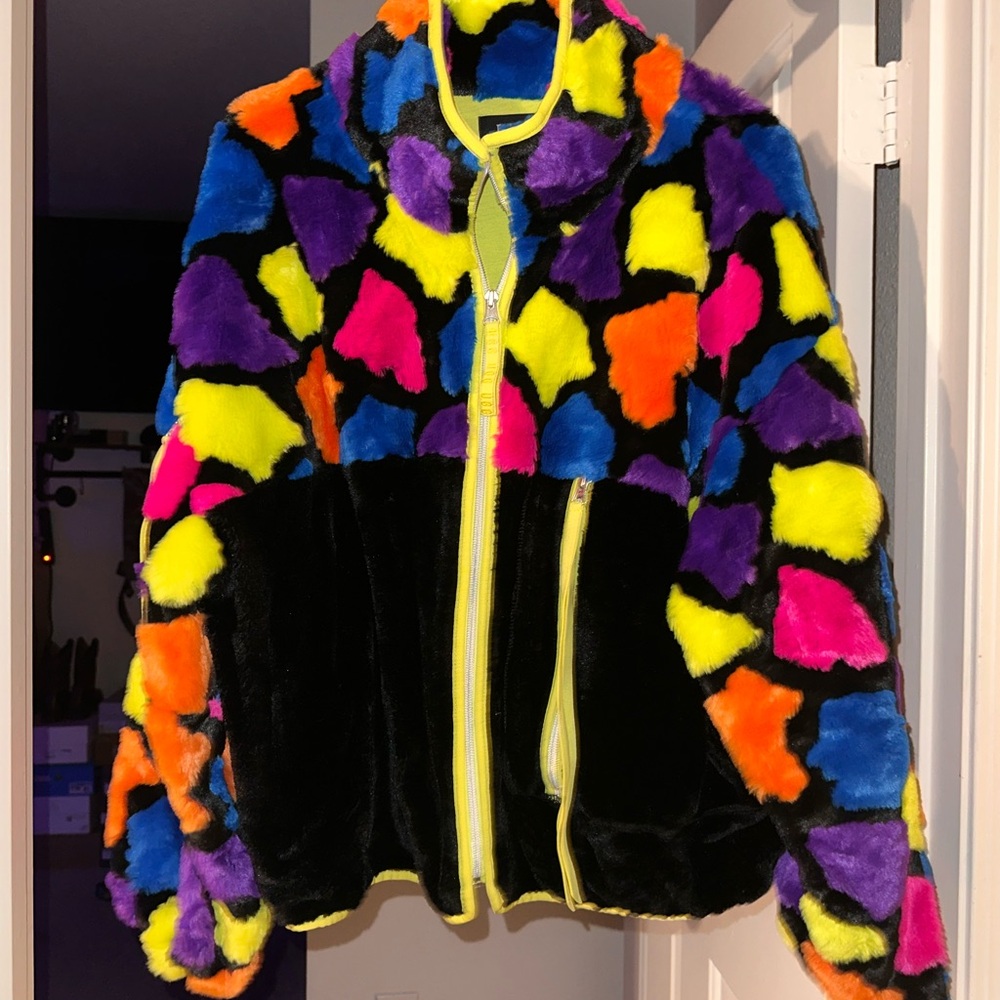 UGG Multicolor Faux Fur Jacket